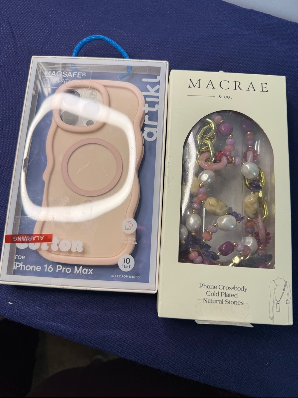 Artiki MagSafe iPhone 16 Pro Max Case & Macrae Phone Crossbody Strap Bundle NWT